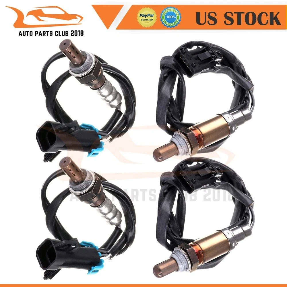 Set of 4 Oxygen Sensors O2 for Porsche 911 (2004–2005) 2 Pre & 2 Post