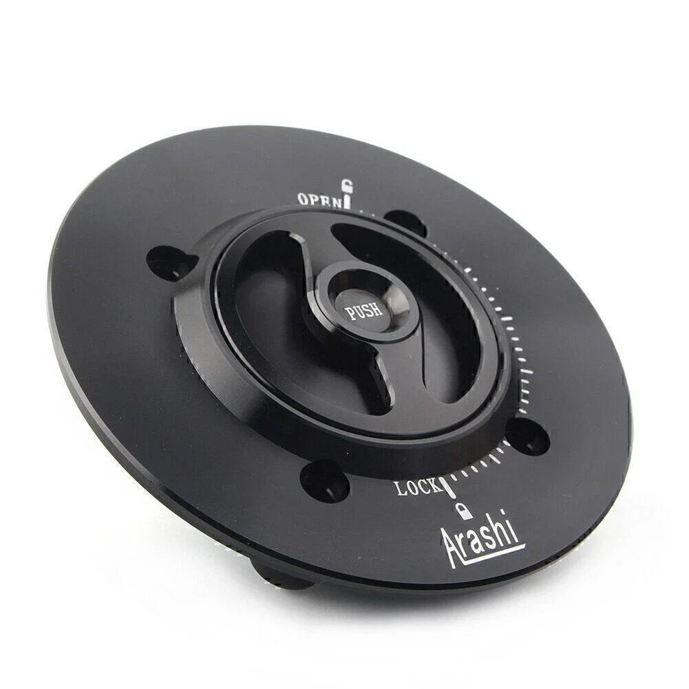 Black Gas Fuel Cap Tank Cover for Kawasaki Ninja 400 (2018-2021)