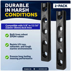 2-Pack Rubber Mooring for Dock Lines 5/8" to 11/16"