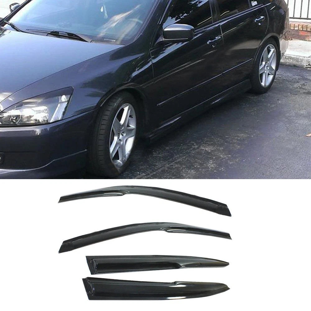 Set of 4 Window Visor Vent Shades for Honda Accord (2003-2007)