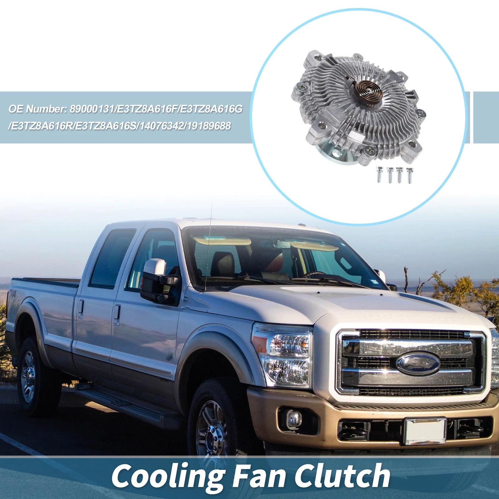 Engine Cooling Fan Clutch for Chevrolet Astro 2500 L4 2.5L (1996–2005) No.89000131