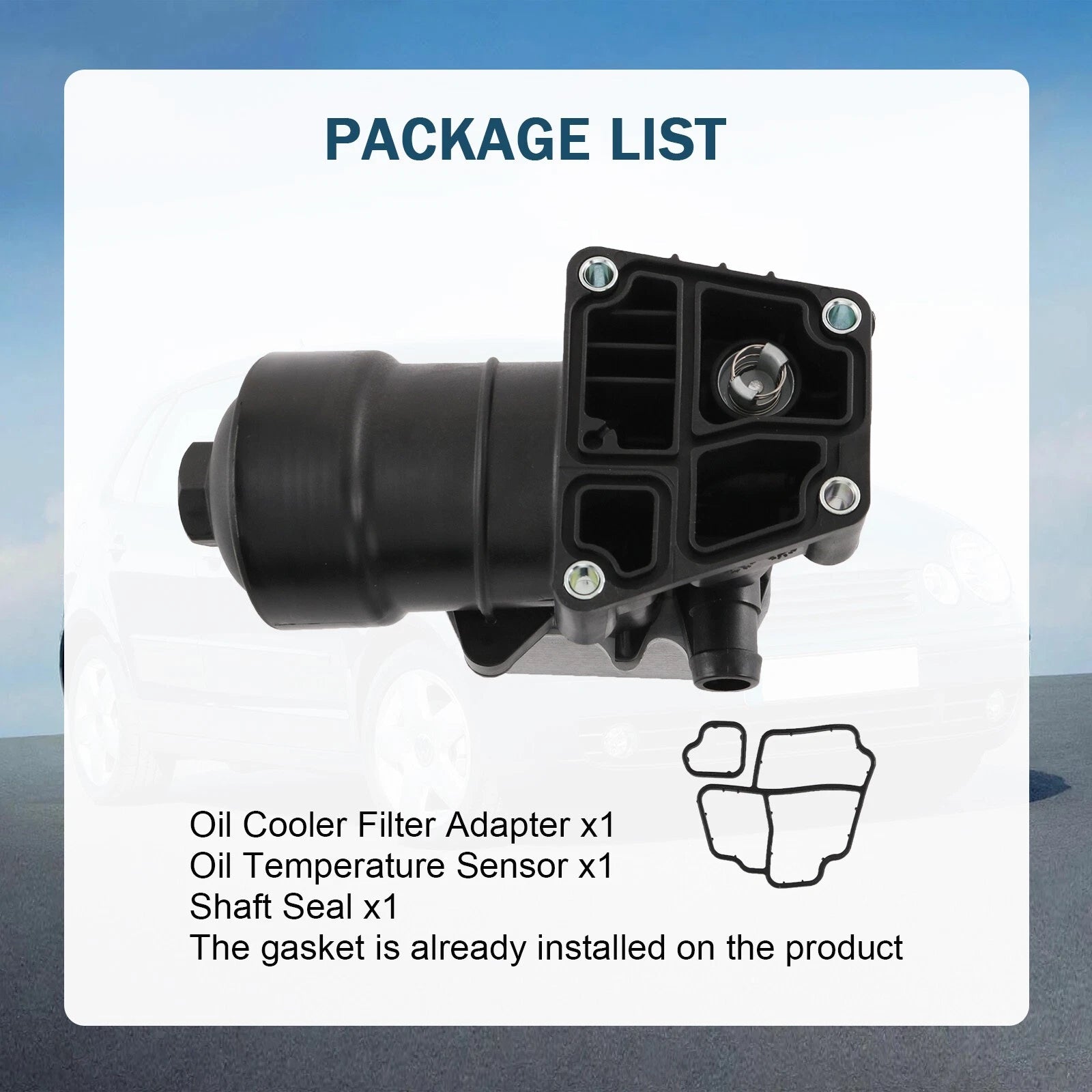 Oil Filter Housing with Filter & Cooler for VW Passat TDI (2012-2014)