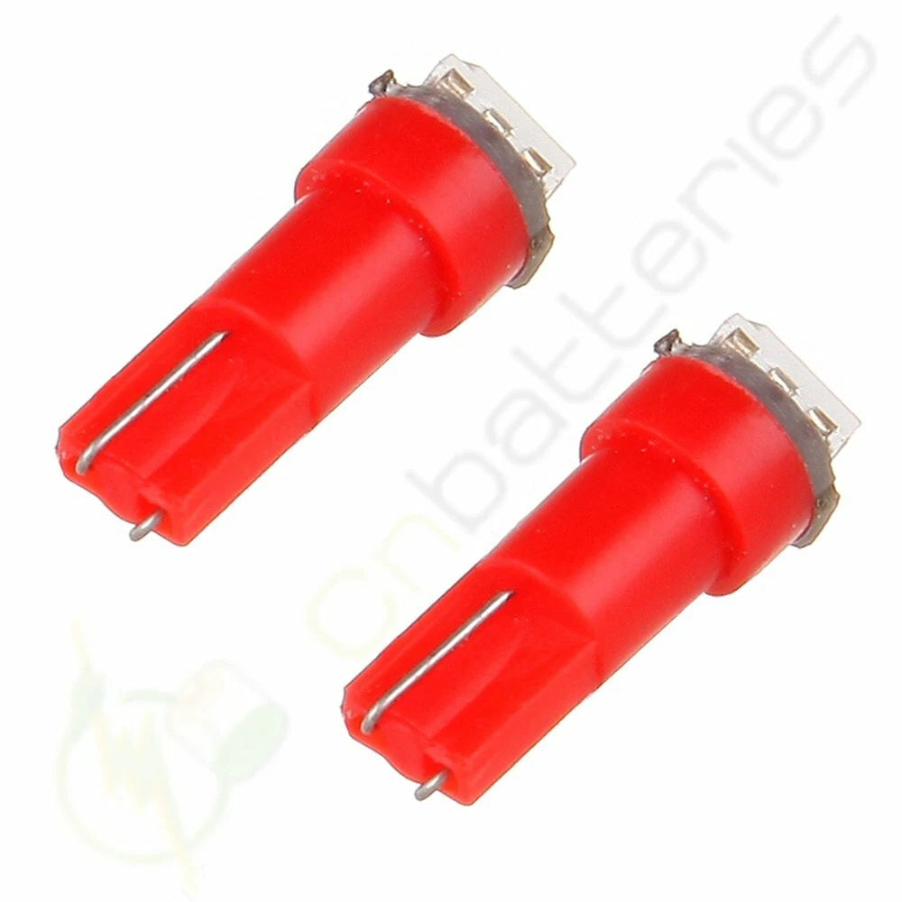 100X T5 74 Wedge 5050 SMD LED Light Bulbs for Instrument Gauge Dash