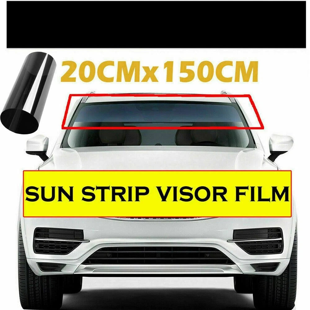 Sun Visor Strip for EXV - Black Vinyl Decal