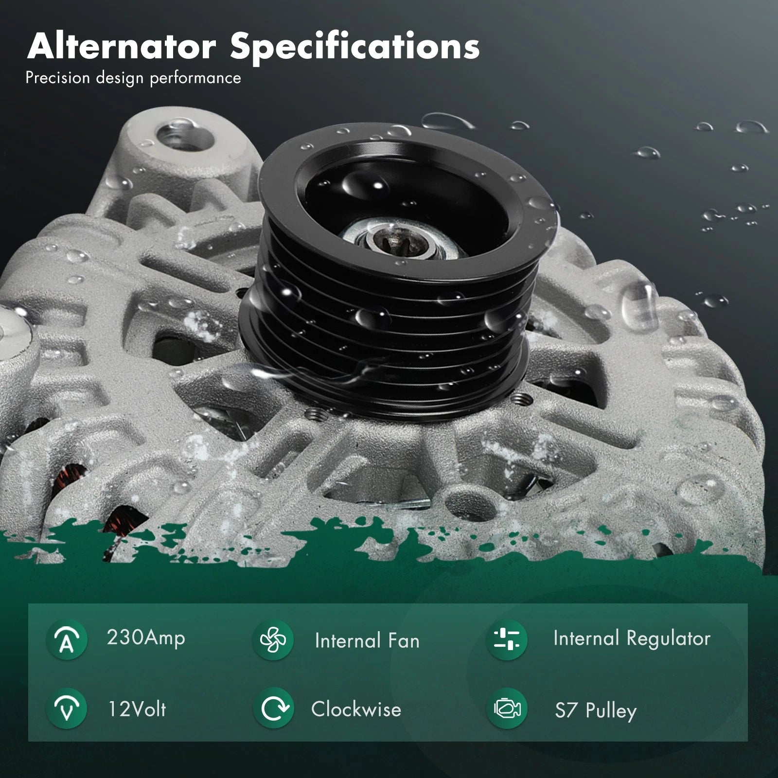 Alternator for BMW X5 E70 (2007–2010) V8 4.8L 12-31-7-561-002 7-533-469