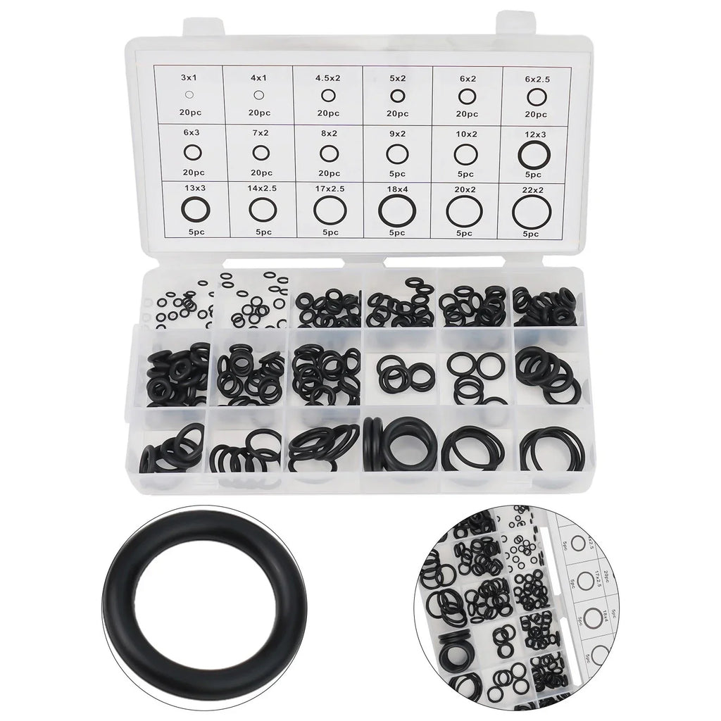 O Ring Washer Seal 225 Piece for Black Car Air Gas