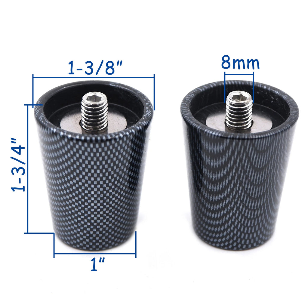 Set of 2 Handle Bar Ends for Kawasaki Ninja 250 500 650R ZX14