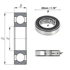 6903VV Deep Groove Ball Bearing for Scooter Skateboard Wheel (1 Pc)