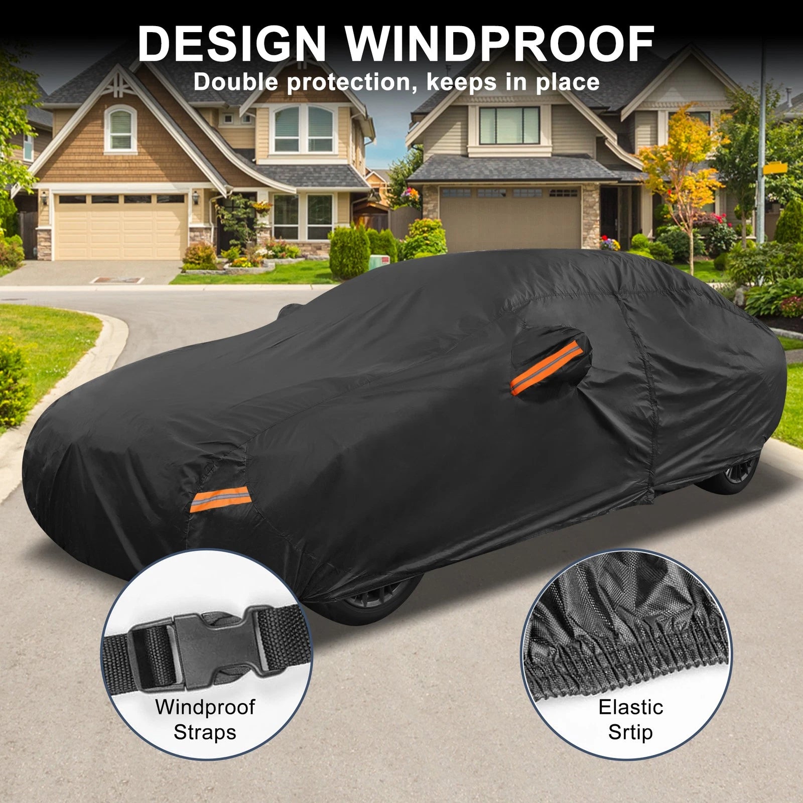 Waterproof Car Cover for BMW 3 Series (2012–2019) with Zipper