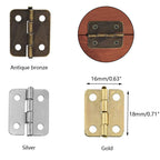 50pcs Antique Mini Hinges for Jewelry Box (18x16mm)