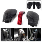 Carbon Fiber Shift Knob Gear Side Cover for VW Golf Jetta Passat