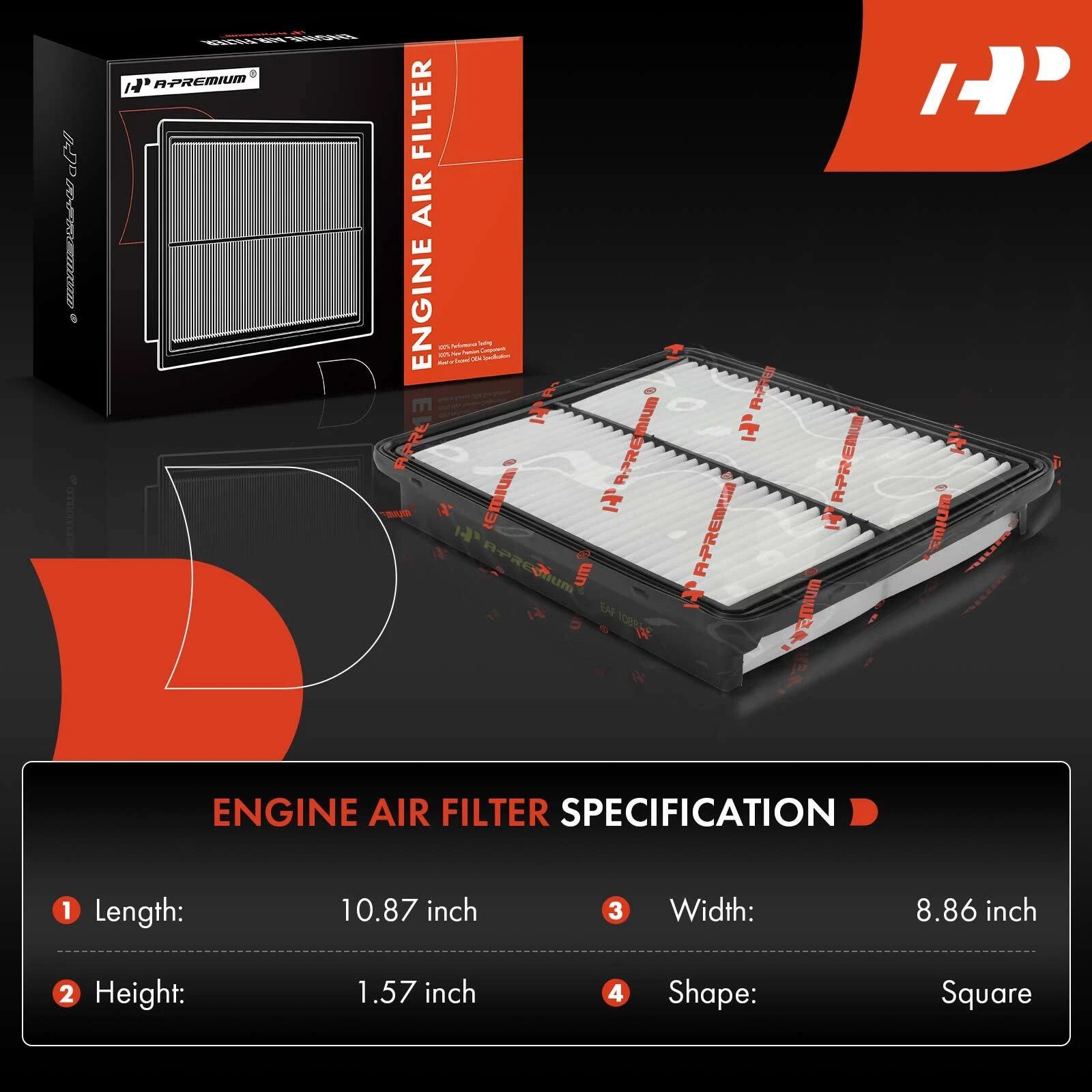 Engine & Activated Carbon Cabin Air Filter for Hyundai Azera (2012-2017)