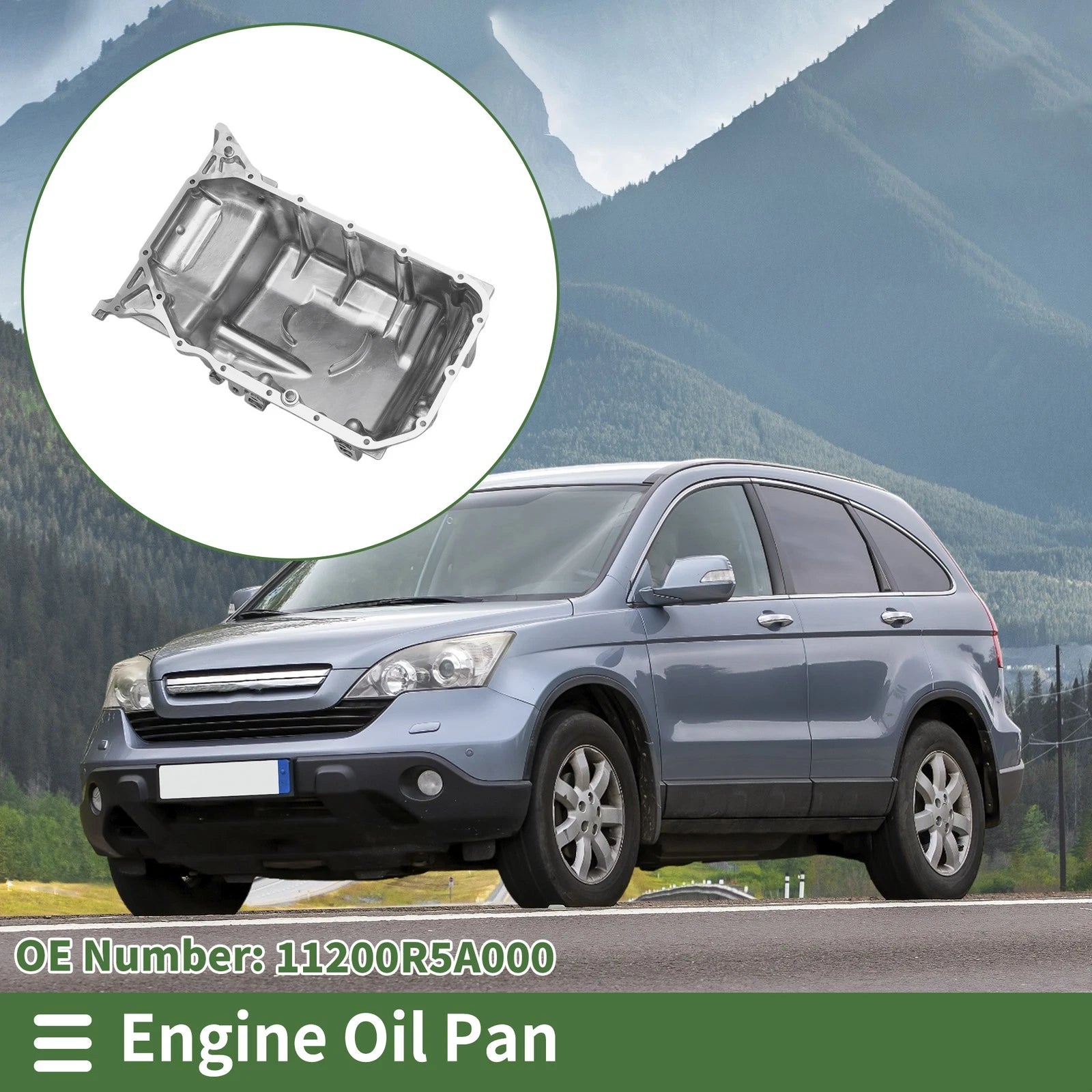 1 Pc Engine Oil Pan No.11200R5A000 for Honda CR-V (2012–2014) Aluminum