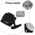 Recoil Starter for Brush Cutter Lawnmower (Black and Silver)