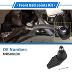 2X Front Lower Ball Joints for Mitsubishi Montero (2001–2006) MR508130