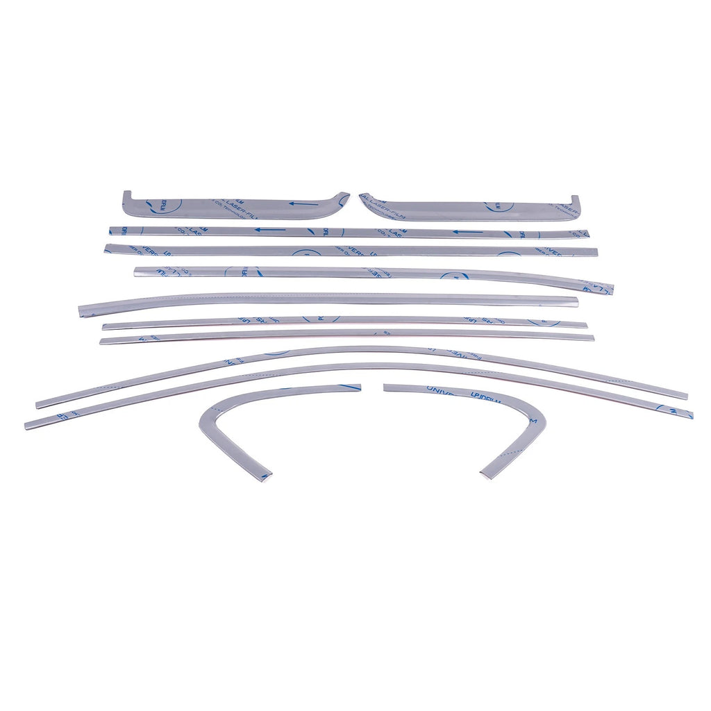 Silver Stainless Steel Window Sill Molding Strip Trim for GMC Sierra 1500 (2019–2026)
