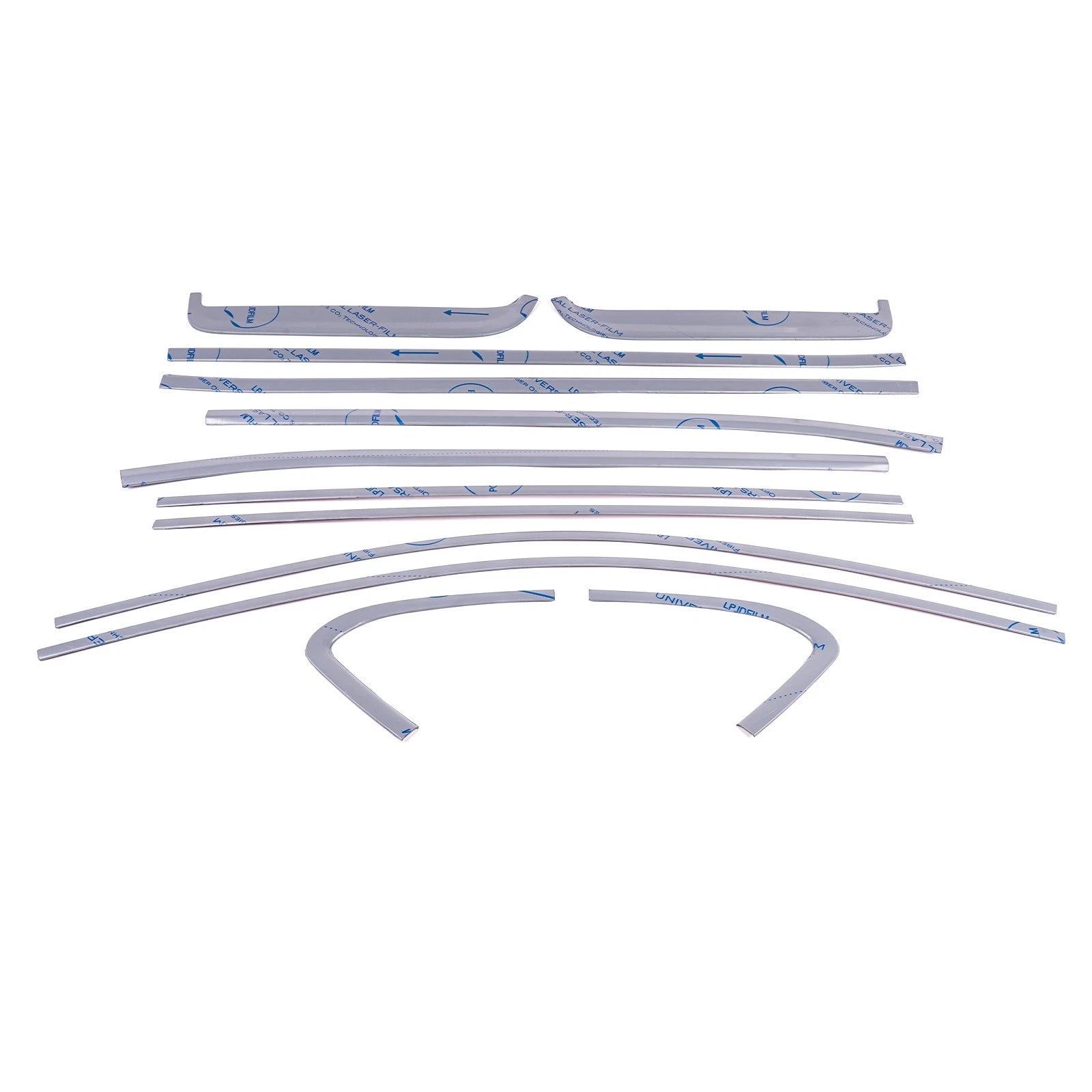 Silver Stainless Steel Window Sill Molding Strip Trim for GMC Sierra 1500 (2019–2026)