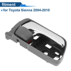 Front Driver Side Interior Door Handle for Toyota Sienna (2004–2010) Silver Tone