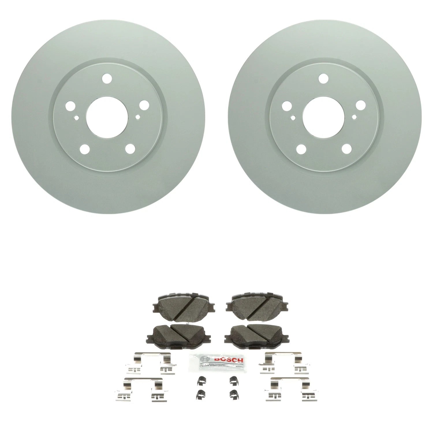 Bosch Front Quietcast Rotors & Blue Ceramic Disc Brake Pad Kit for IS250 (2006–2015)