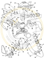Exhaust Pipe Hose Set for OMC Sterndrive (0913405 / 591)