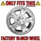 Chrome Wheel Skins Hub Caps 5 Spoke for Subaru Forester (2003–2007) 16"