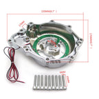Left Engine Stator Cover for Yamaha YZF R6 (2006–2021) w/ LED