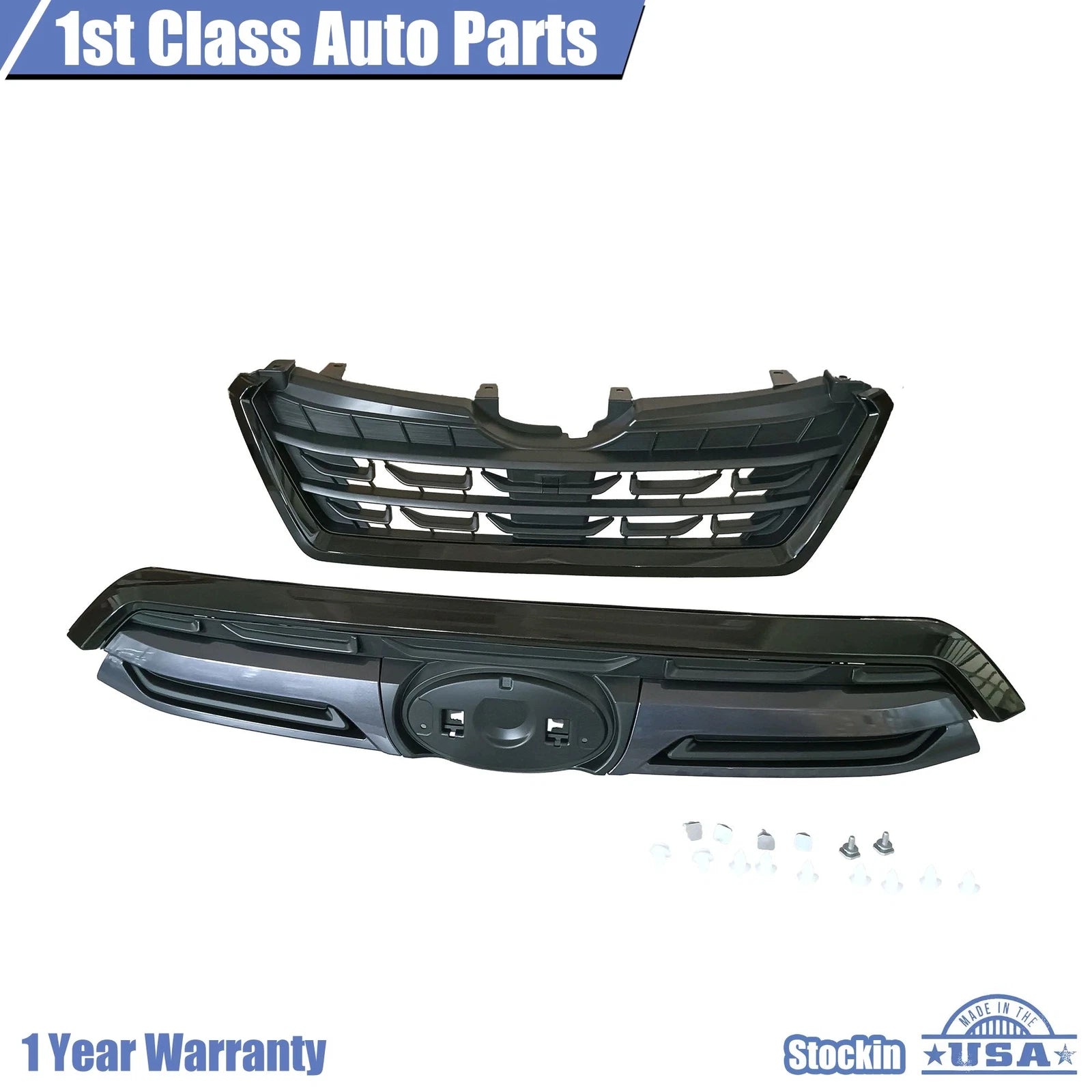 Front Bumper Grille for Subaru Forester (2022-2023) Dark Grey Trim