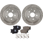 Rear Brake Disc Rotors and Pads Kit for Toyota RAV4, Lexus HS250h (2010)