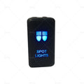 Blue LED Spot Lights Push Switch for Toyota Landcruiser Prado Hilux FJ (2000–2023)