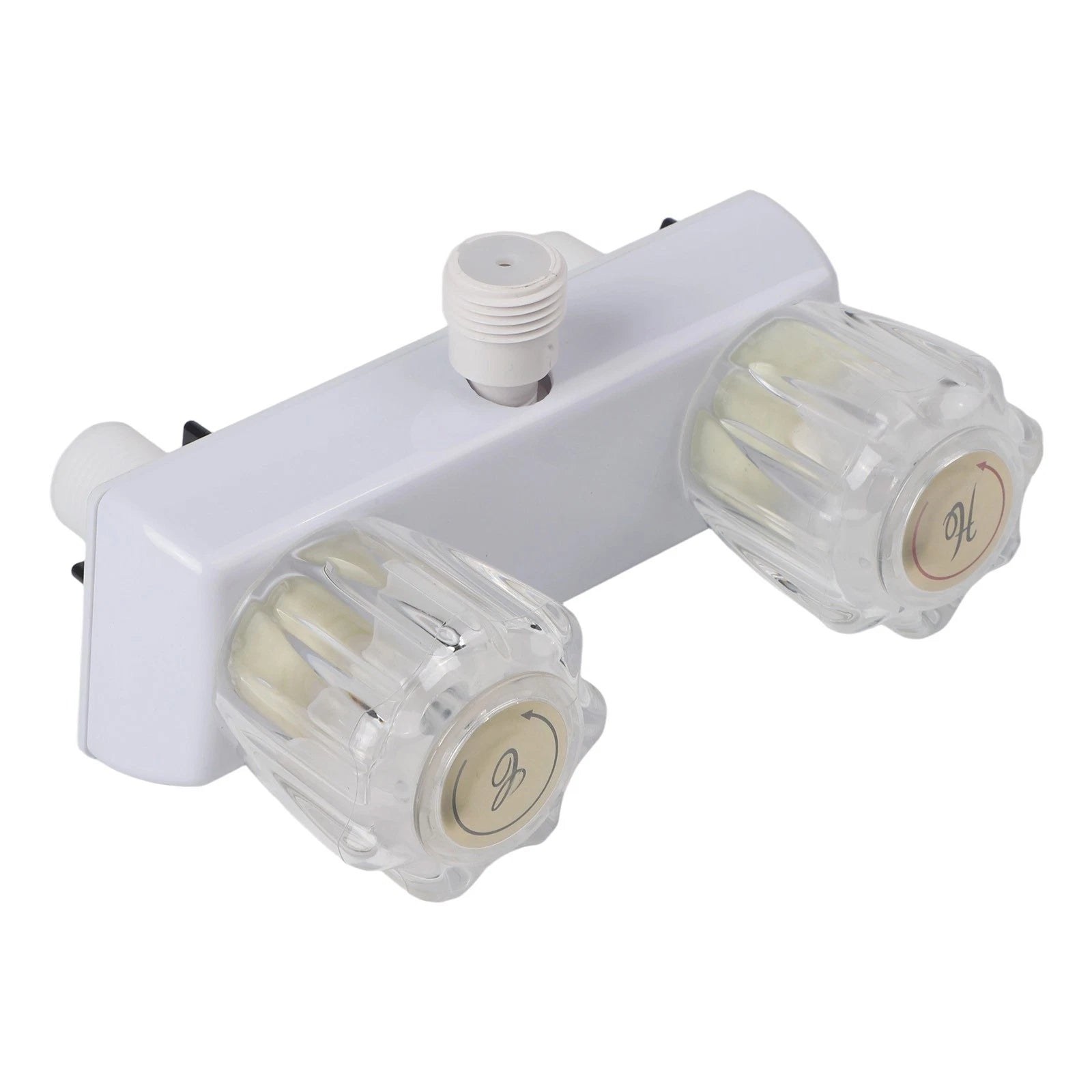 Double Knob Diverter RV Shower Faucet for Inside or Outside Use