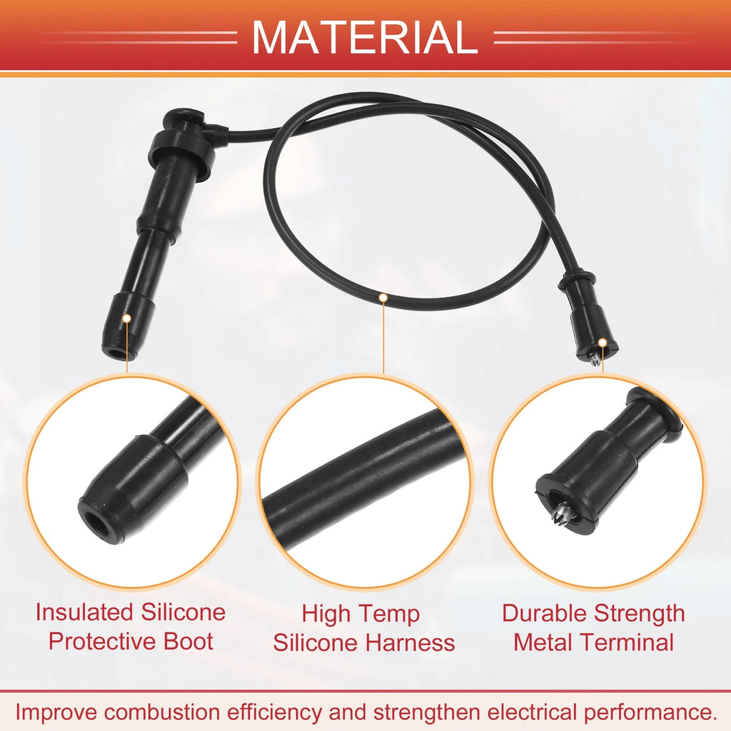 3X Spark Plug Wire Ignition Coil Cable No. 2750139A70 for Hyundai Santa Fe (2013–2018)