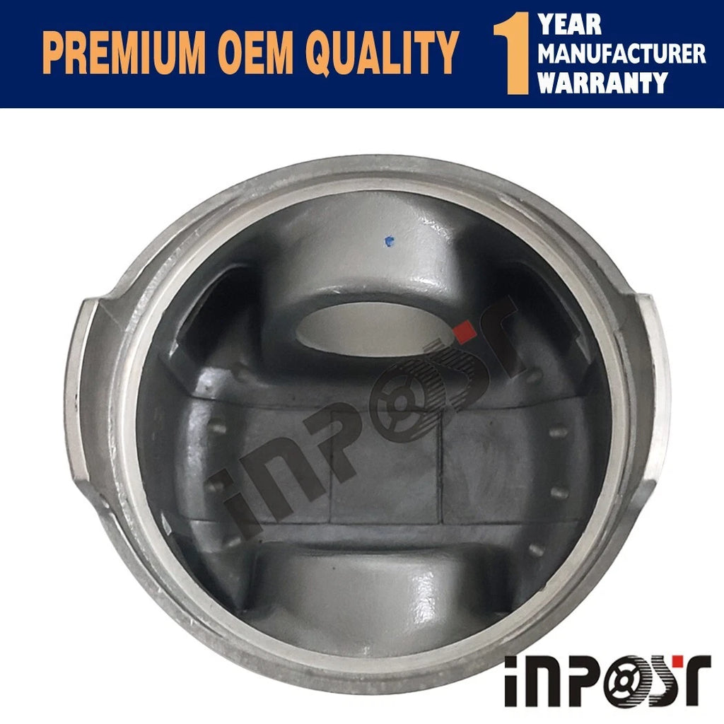 Set of 4 Pistons with Rings for Mitsubishi 4D32 4D32T, CAT E40B, E70B, E311B (104mm)