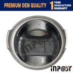 Set of 4 Pistons with Rings for Mitsubishi 4D32 4D32T, CAT E40B, E70B, E311B (104mm)
