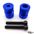 Set of 2 Blue Swingarm Spools 8mm for Honda RC51 (RVT1000R) (2000–2006)