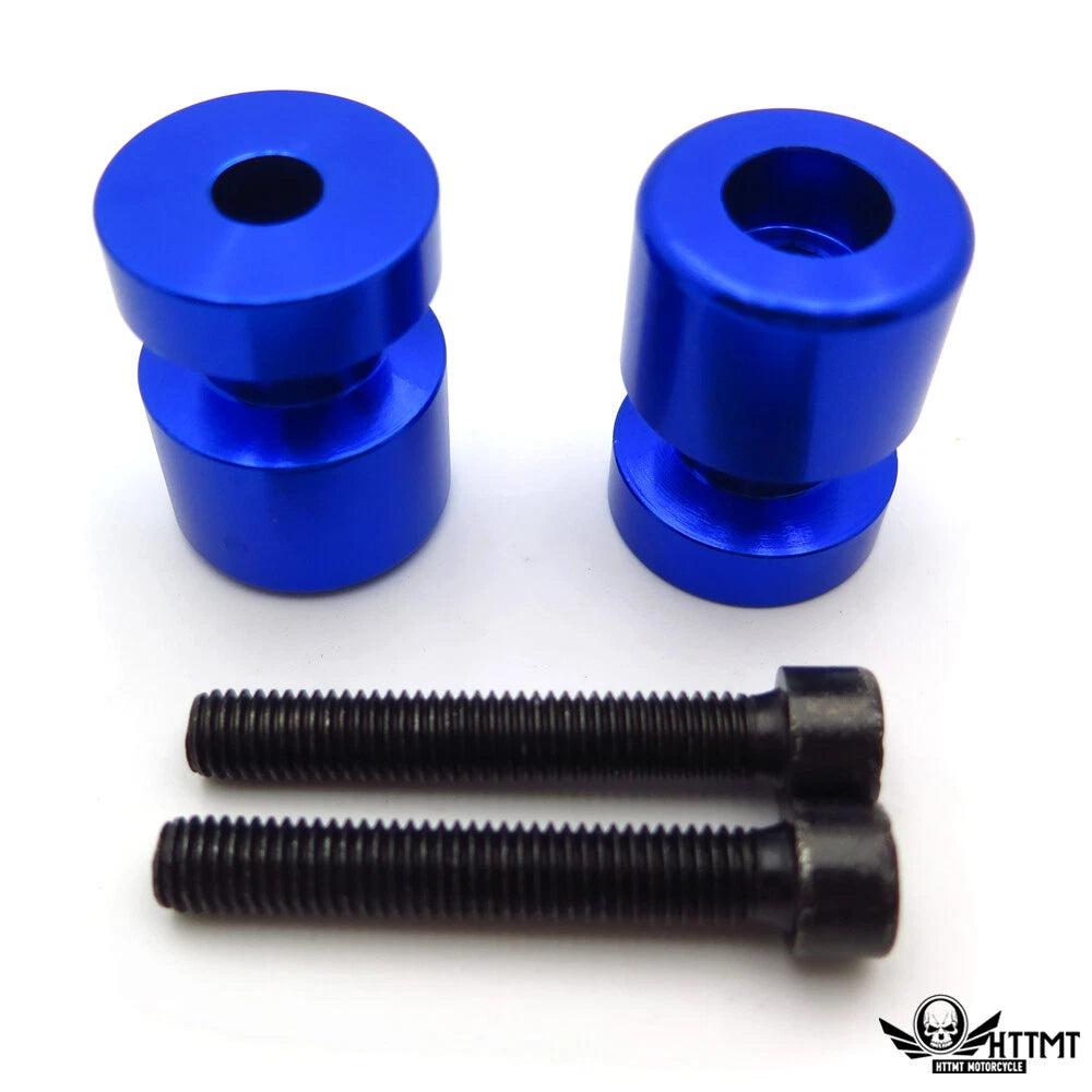 Set of 2 Blue Swingarm Spools 8mm for Honda RC51 (RVT1000R) (2000–2006)