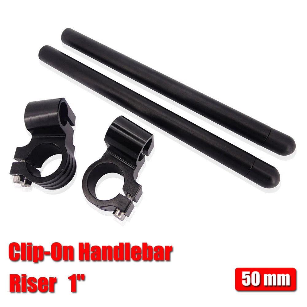 50mm CNC Raised Clip-On Handlebars for Triumph Daytona 675 (2006–2018)