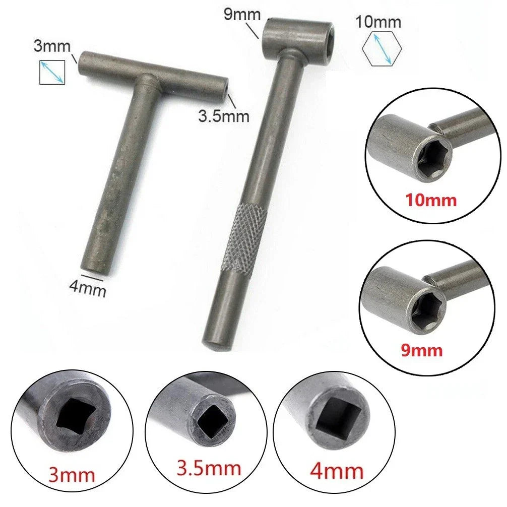 T Spanner Socket Wrench 3/3.5/4/9/10mm for Motorcycle Engine