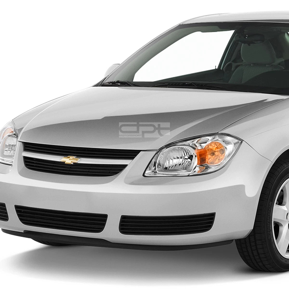 Set of 2 Headlight Headlamps for Chevy Cobalt Pontiac G5 (2005–2010) Chrome Amber