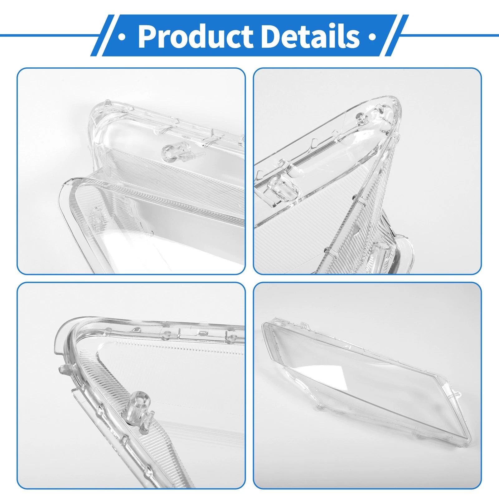 Headlight Lens Cover for Honda Crosstour (2011–2013) PC Clear