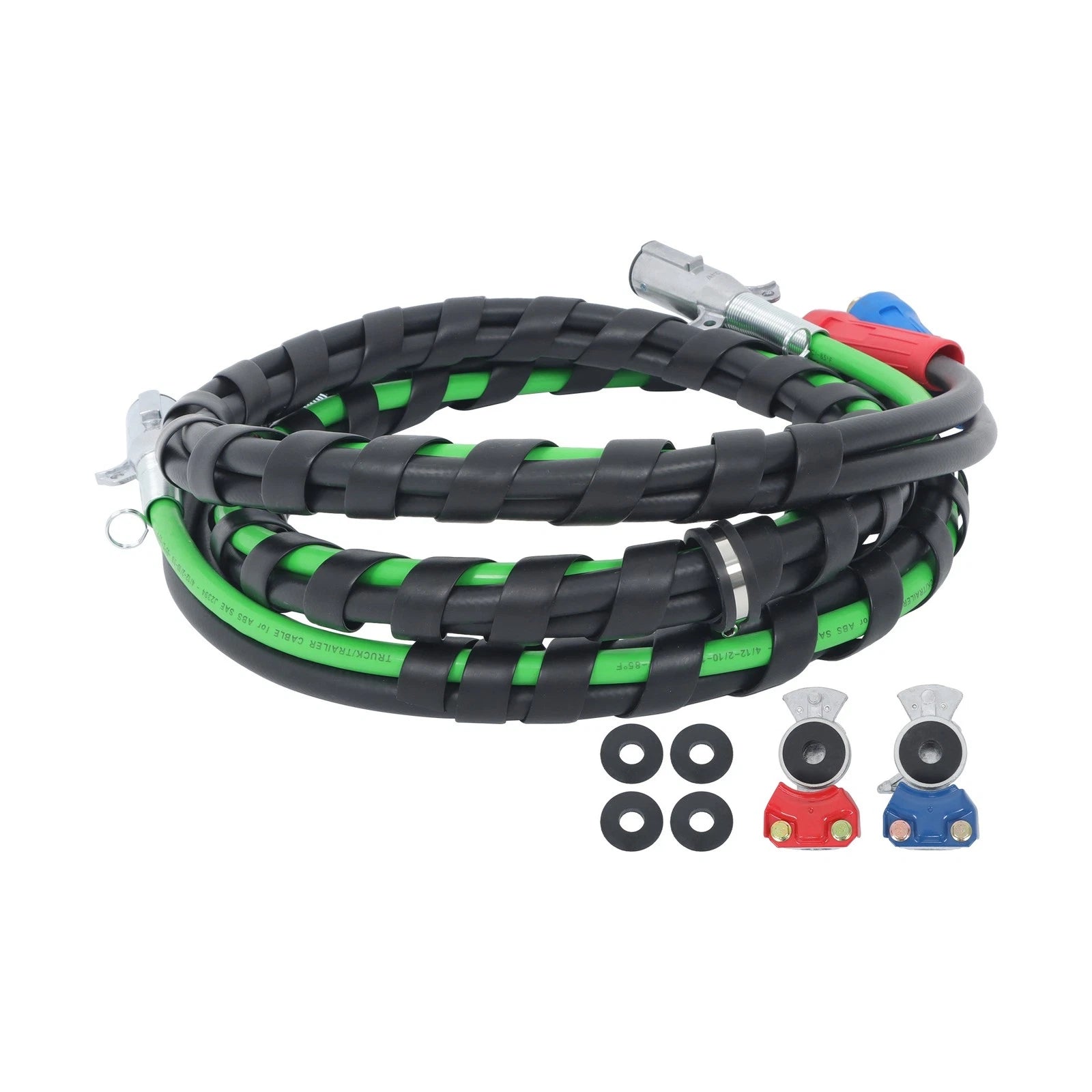 3X Air Line Hose Assemblies for Semi Truck/Trailer (12 Feet)