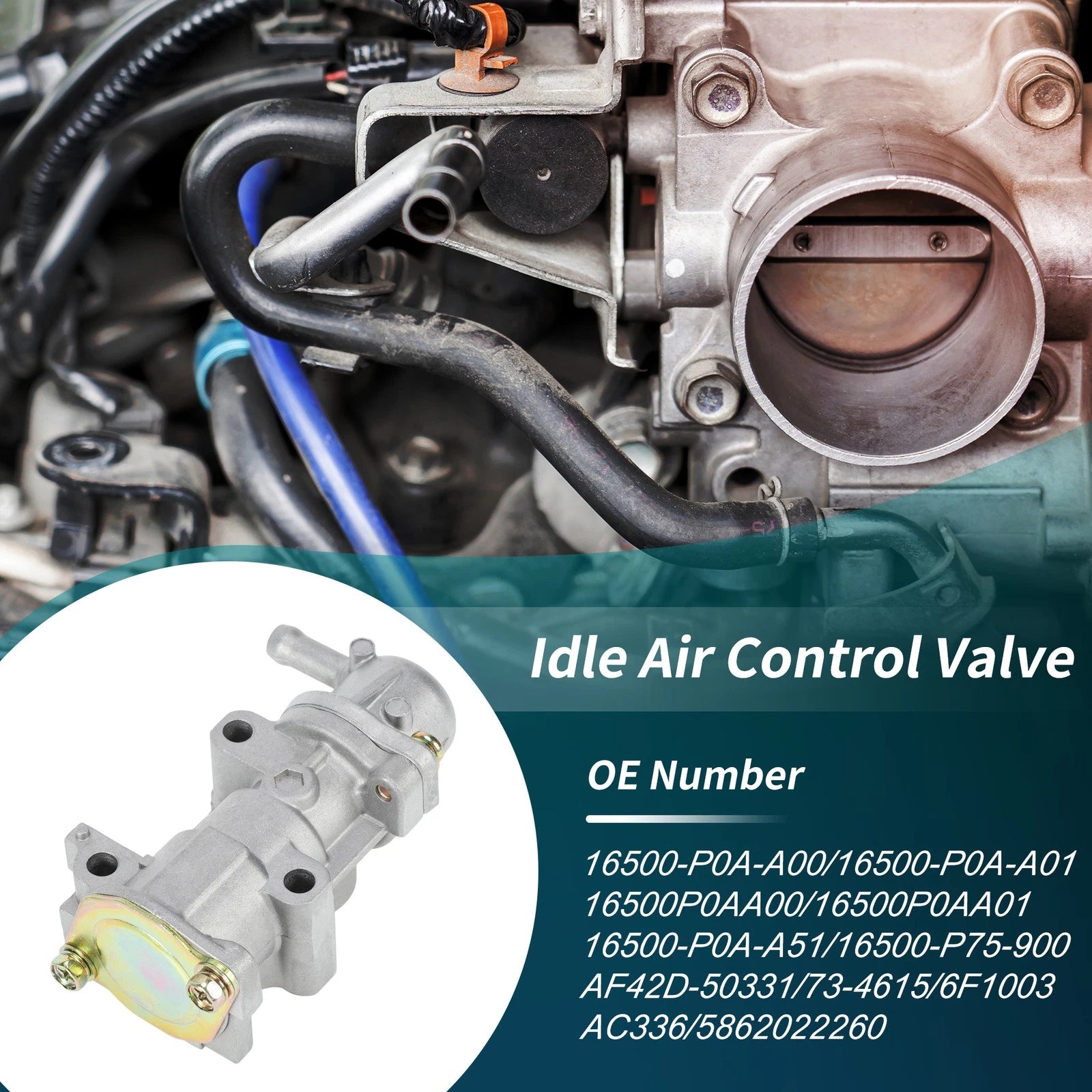 IACV Fast Idle Air Control Valve No.16500-P0A-A00 for Honda CR-V (1997–2001)