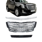 Chrome Front Grille and Hood Molding Trim for Cadillac Escalade (2015–2020)