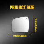 Left Side Heated Mirror Glass for Jeep Grand Cherokee, Dodge Durango (2011–2022)
