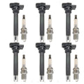 Set of 6 Ignition Coils & NGK Laser Platinum Spark Plugs for Audi Q5 Q7 Touareg (2009–2018)