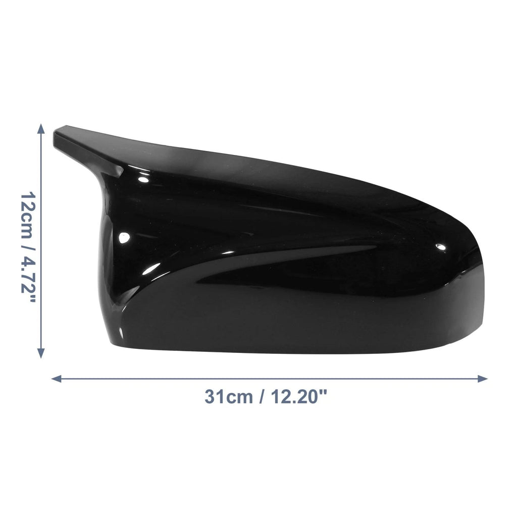 Pair of Gloss Black Rear View Mirror Covers for BMW X5 X6 E70 E71 E72 (2006–2014) 745065025376