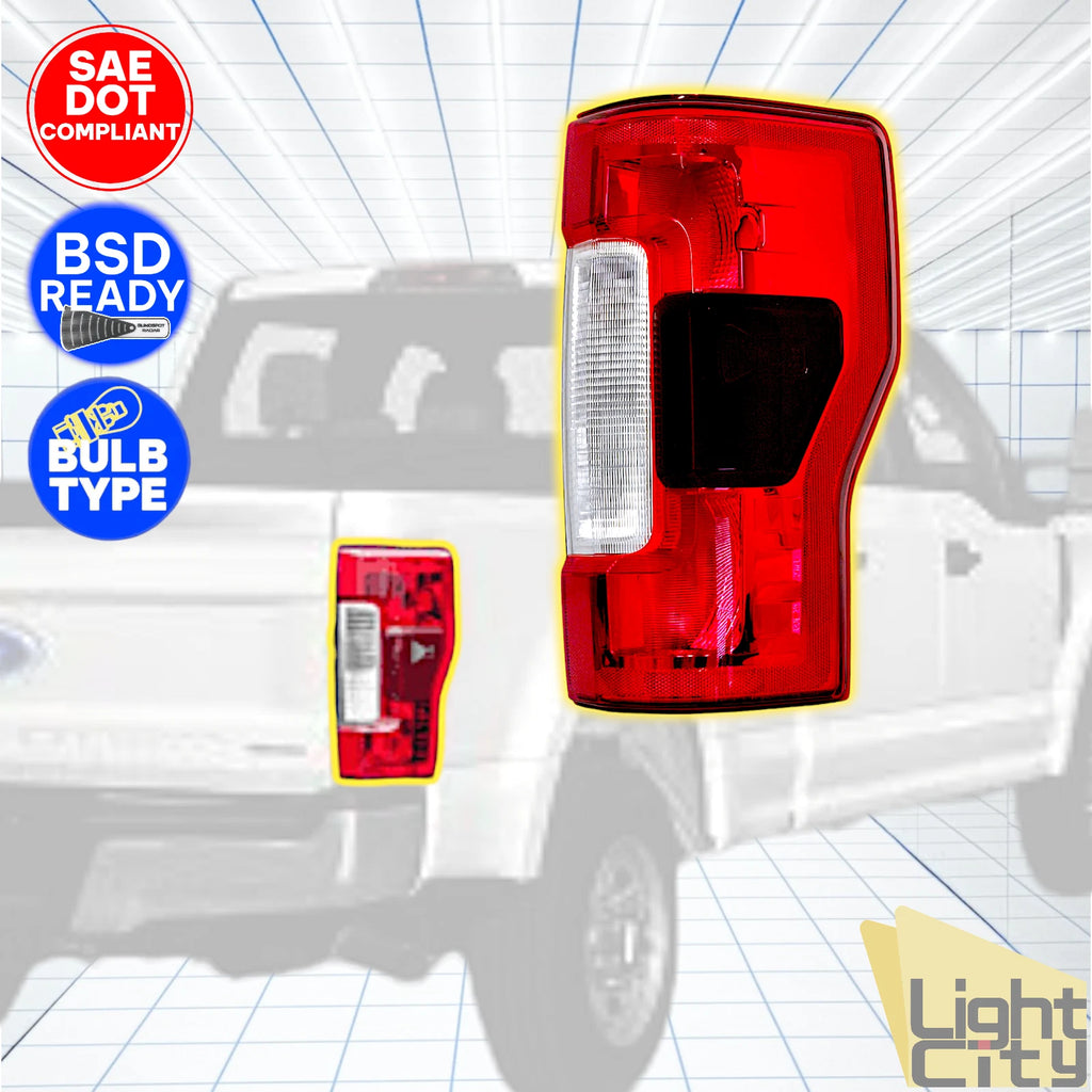 Passenger Halogen Tail Lamp for Ford F250/F350/F450 (2017–2019) w/Blind Spot
