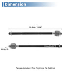 2 Pcs Front Inner Tie Rod End Links for Toyota Matrix (2003–2008) No.EV424