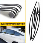Set of 2 Chrome Blackout Window Delete Trims for Honda Accord Sedan (201)