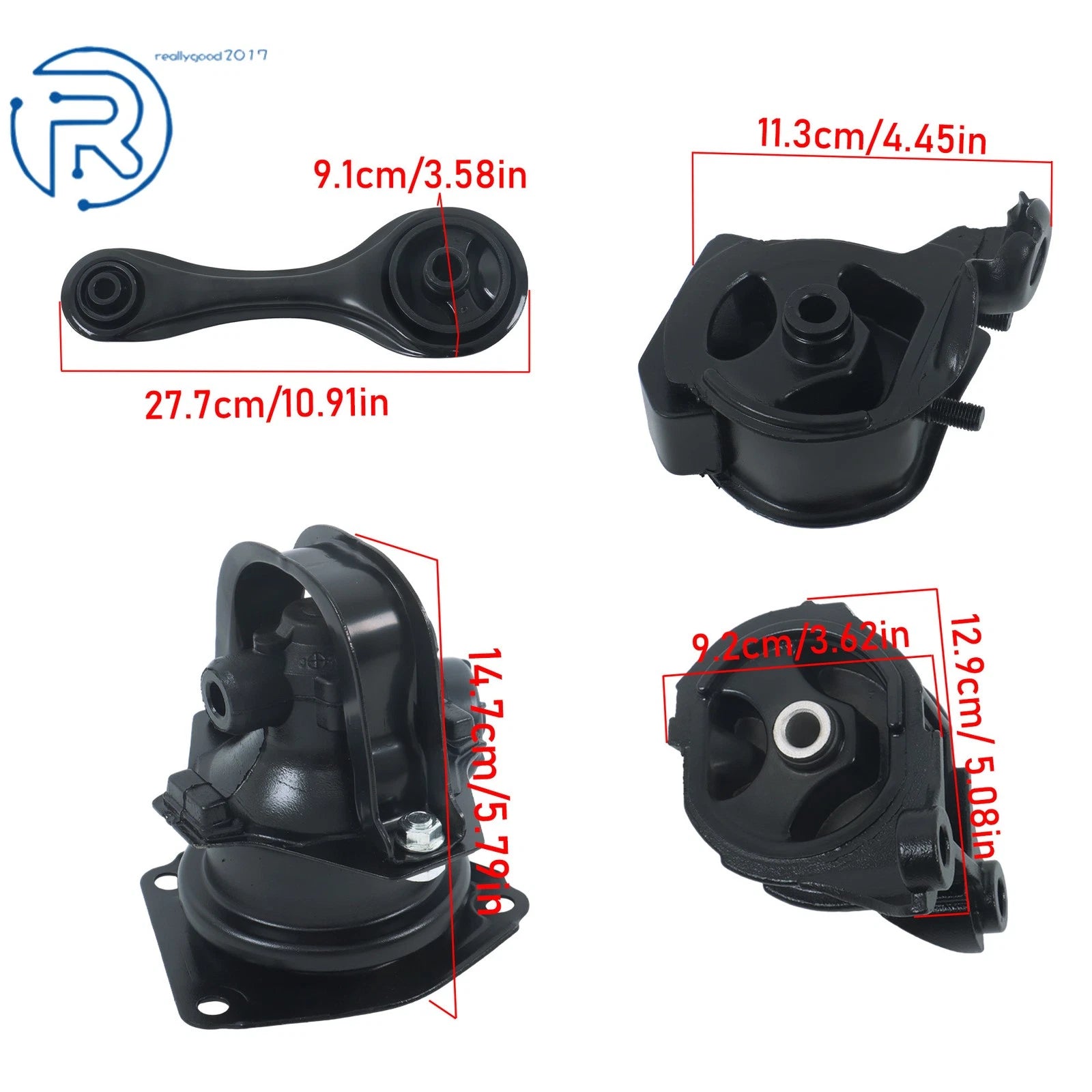Set of 4 Engine Motor Transmission Mounts for Honda Accord 1990–1993