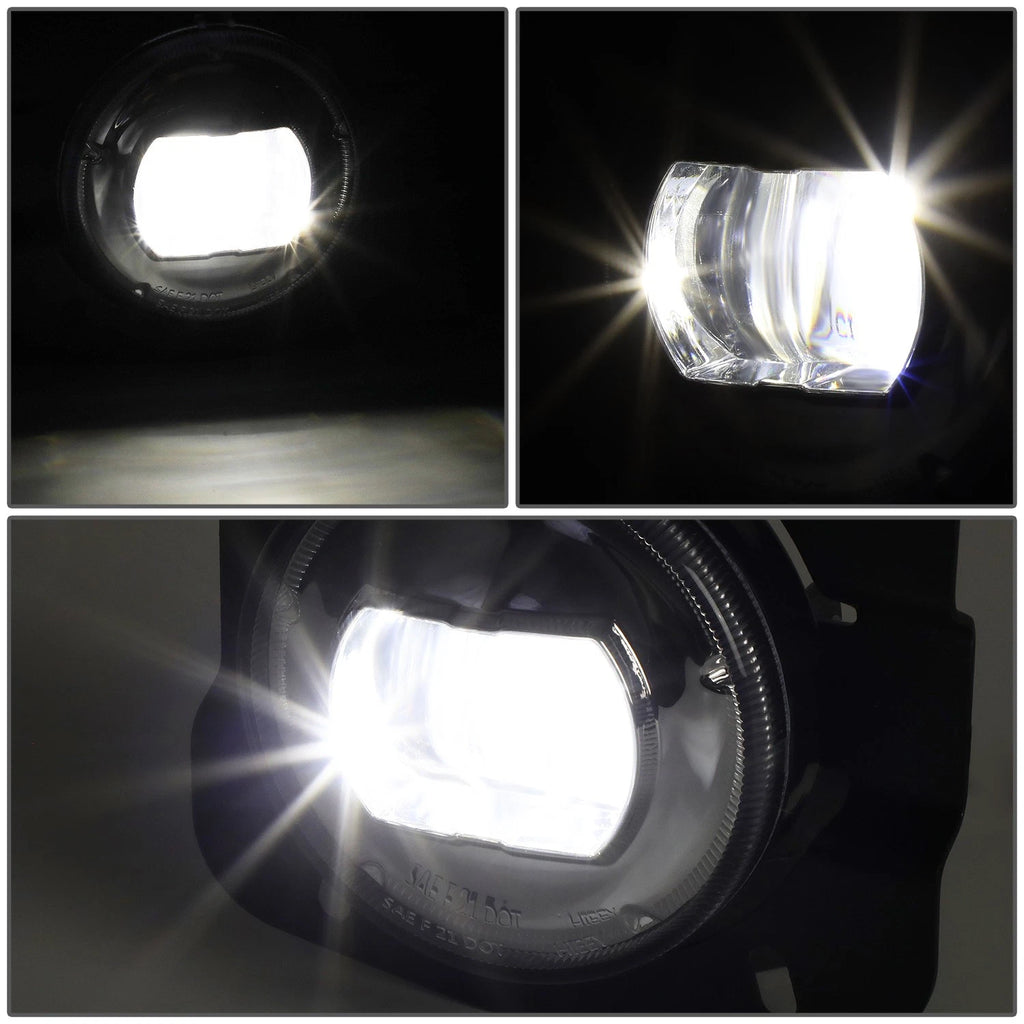 Chrome Housing LED Projector Fog Light Lamps Assembly for Kenworth T680 (2011–2022)